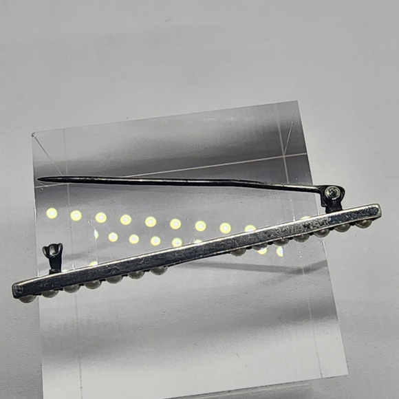 Sterling Sliver Seed Pearl Brooch Signed By C&H Co - Picture 12 of 15